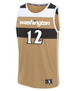 Alternative view of Tre Johnson III Washington Wizards  2025/26 City Edition Fast Break Jersey - Gold