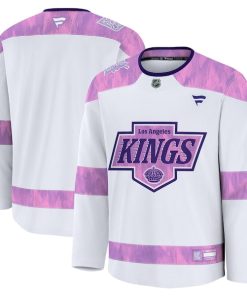 Los Angeles Kings  2024 Hockey Fights Cancer Practice Jersey - White