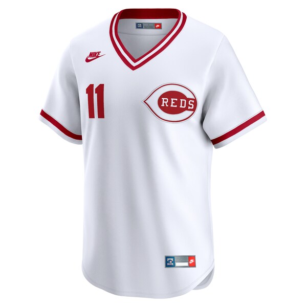 Barry Larkin Cincinnati Reds Nike Throwback Cooperstown Limited Jersey - White - Image 2