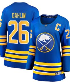 Rasmus Dahlin Buffalo Sabres  Women's Home Captain Patch Breakaway Jersey - Royal