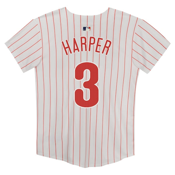 Bryce Harper Philadelphia Phillies Nike Preschool Home Game Jersey - White - Image 3