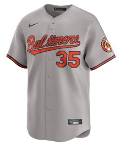 Alternative view of Adley Rutschman Baltimore Orioles Nike Road Limited Player Jersey - Gray