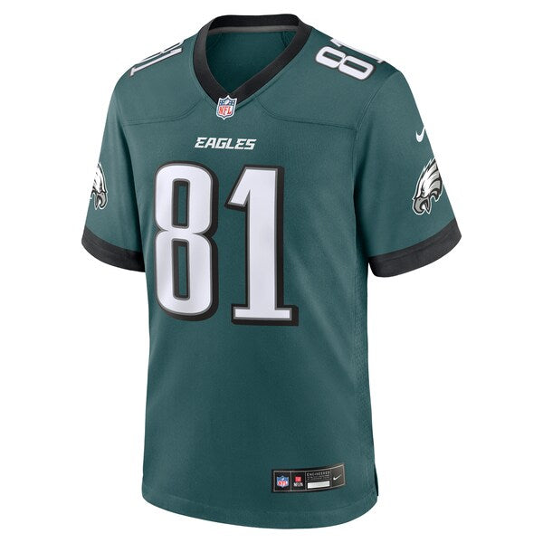 Grant Calcaterra Philadelphia Eagles Nike Team Game Jersey - Midnight Green - Image 3