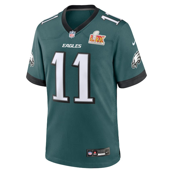 A.J. Brown Philadelphia Eagles Nike Super Bowl LIX Game Player Jersey - Midnight Green - Image 3