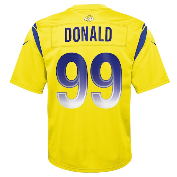 Aaron Donald Los Angeles Rams Nike Youth Inverted Game Jersey - Gold - Image 3