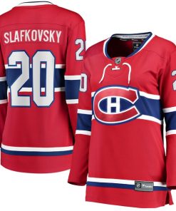 Juraj Slafkovsky Montreal Canadiens  Women's Home Premier Breakaway Player Jersey - Red