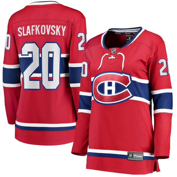 Juraj Slafkovsky Montreal Canadiens Women's Home Premier Breakaway Player Jersey - Red