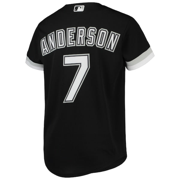 Tim Anderson Chicago White Sox Nike Youth Alternate Replica Player Jersey - Black - Image 3