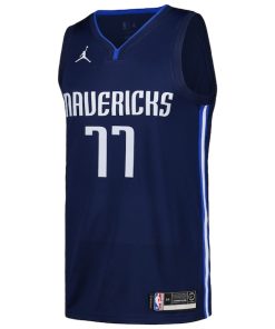 Alternative view of Luka Don?i? Dallas Mavericks Jordan Brand Swingman Player Jersey - Statement Edition - Navy