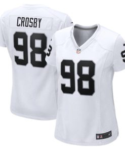 Maxx Crosby Las Vegas Raiders Nike Women's  Game Jersey -  White