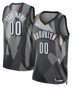 Brooklyn Nets Nike Unisex 2024/25 Custom Swingman Jersey - City Edition - Gray