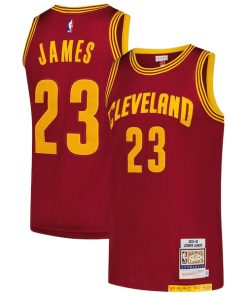 LeBron James Cleveland Cavaliers  Hardwood Classics 2015/16 Authentic Jersey - Wine