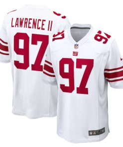 Alternative view of Dexter Lawrence II New York Giants Nike Game Player Jersey - White/Royal