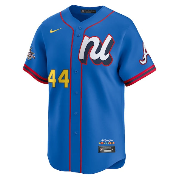 Hank Aaron National League Nike 2025 All-Star Game Home Run Derby Jersey - Blue - Image 2