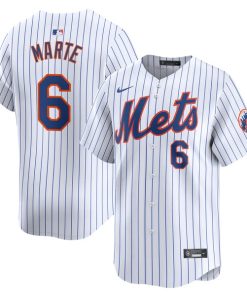 Starling Marte New York Mets Nike Home Limited Player Jersey - White