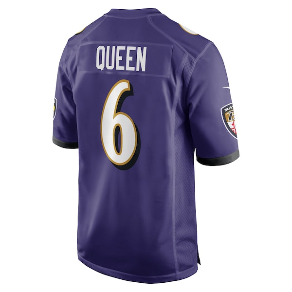 Patrick Queen Baltimore Ravens Nike Game Player Jersey - Purple - Image 4