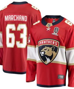 Brad Marchand Florida Panthers  2025 Stanley Cup Champions Breakaway Jersey - Red