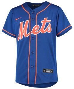 Alternative view of Francisco Lindor New York Mets Nike Youth Alternate Replica Player Jersey - Royal