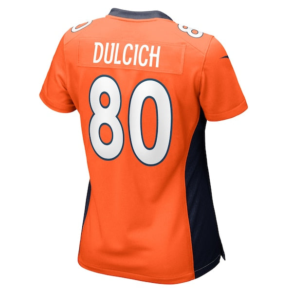 Greg Dulcich Denver Broncos Nike Women's Game Player Jersey - Orange - Image 3