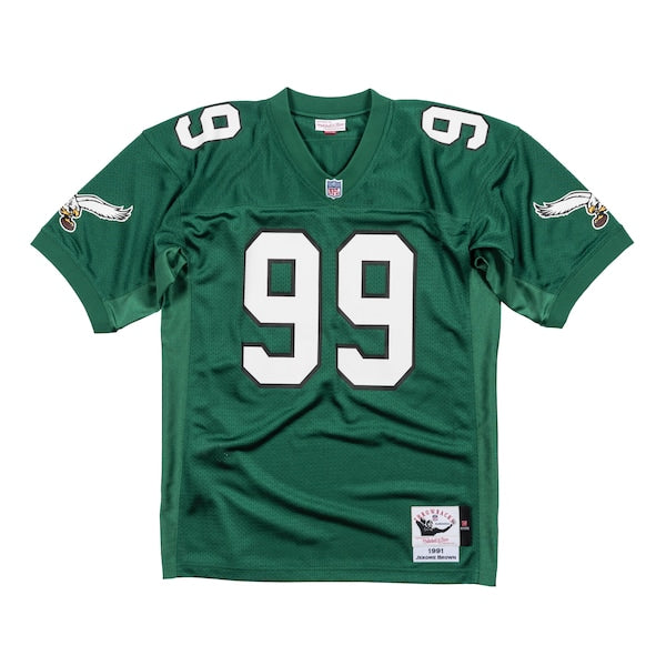 Jerome Brown Philadelphia Eagles 1991 Authentic Jersey - Kelly Green - Image 2