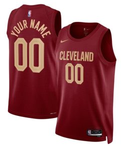 Cleveland Cavaliers Nike Unisex Swingman Custom Jersey Burgundy - Icon Edition