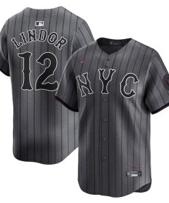 Francisco Lindor New York Mets Nike 2024 City Connect Limited Player Jersey - Graphite