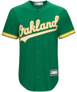 Alternative view of Oakland Athletics Big & Tall Replica Team Jersey - Kelly Green