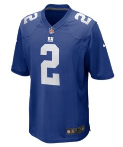 Alternative view of Drew Lock New York Giants Nike Team Game Jersey -  Royal