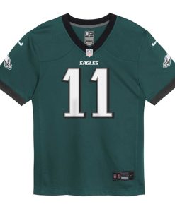 Alternative view of A.J. Brown Philadelphia Eagles Nike Toddler Game Jersey - Midnight Green