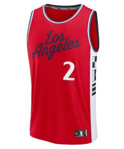 Alternative view of Kawhi Leonard LA Clippers  Youth Fast Break Replica Player Jersey - Statement Edition - Red