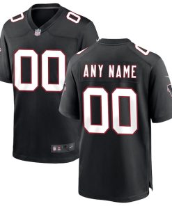 Atlanta Falcons Nike Throwback Custom Game Jersey - Black