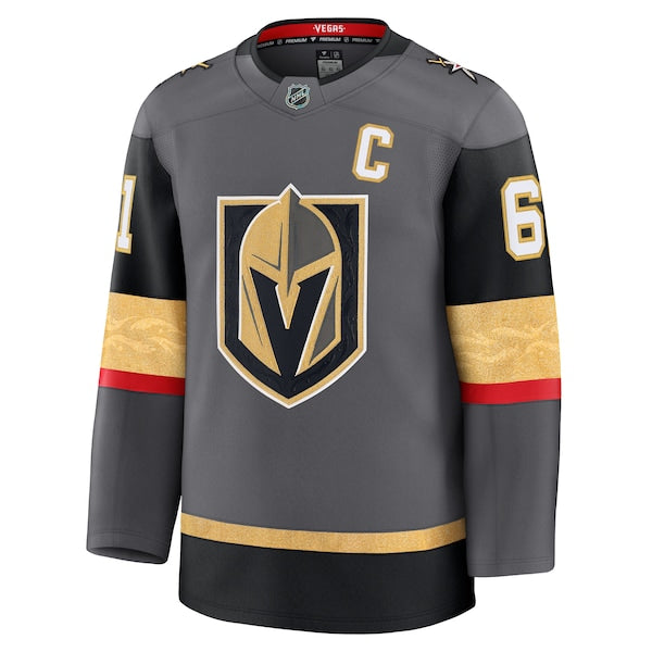 Mark Stone Vegas Golden Knights Alternate Premium Jersey - Gray/White/Gold - Image 3