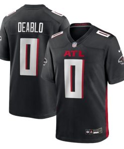 Divine Deablo Atlanta Falcons Nike Team Game Jersey -  Black