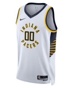 Alternative view of Indiana Pacers Nike Unisex Swingman Custom Jersey White - Association Edition