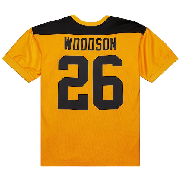 Rod Woodson Pittsburgh Steelers 1994 Authentic Throwback Retired Player Jersey - Gold - Image 3