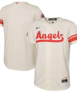 Los Angeles Angels Nike Youth 2022 City Connect Replica Team Jersey - Cream