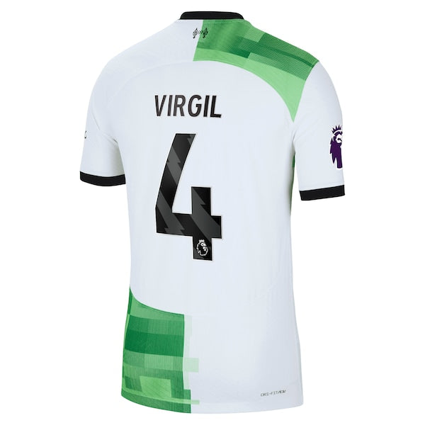 Virgil van Dijk Liverpool Nike 2023/24 Away Authentic Player Jersey - White/Red - Image 4