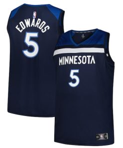 Anthony Edwards Minnesota Timberwolves  Big & Tall Fast Break Jersey - Icon Edition - Navy