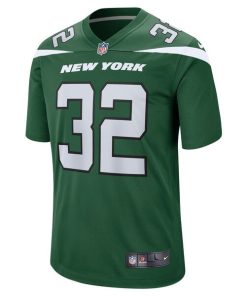 Alternative view of Michael Carter New York Jets Nike Game Jersey - Gotham Green