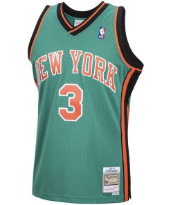 Alternative view of Stephon Marbury New York Knicks 2001/02 Hardwood Classics Swingman Jersey - Green