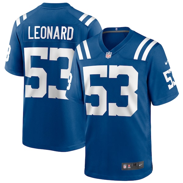 Shaquille Leonard Indianapolis Colts Nike Game Player Jersey - Royal/White - Image 2