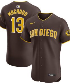 Manny Machado San Diego Padres Nike Road Elite Player Jersey - Brown