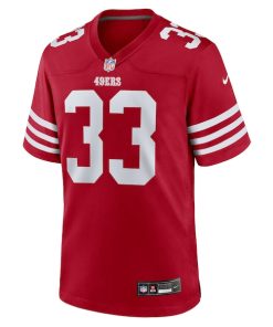 Alternative view of Siran Neal San Francisco 49ers Nike Team Game Jersey -  Scarlet