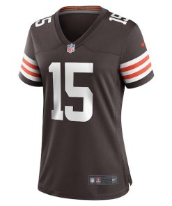 Alternative view of Joe Flacco Cleveland Browns Nike Women's Game Player Jersey - Brown