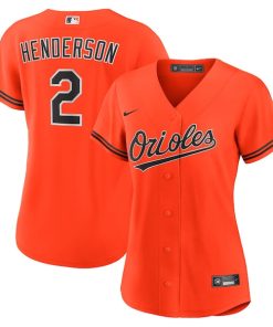 Gunnar Henderson Baltimore Orioles Nike Women's Alternate 2 Replica Jersey - Orange