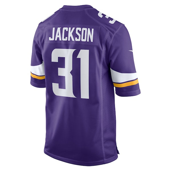 Khyree Jackson Minnesota Vikings Nike Game Jersey - Purple - Image 3