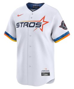 Alternative view of Houston Astros Nike 2025 City Connect Limited Player Jersey - White