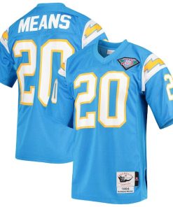 Natrone Means Los Angeles Chargers 1994 Authentic Throwback Retired Player Jersey - Powder Blue