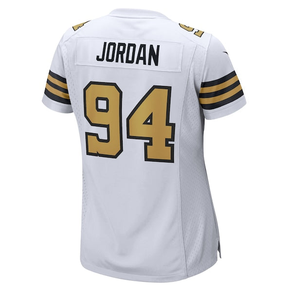 Cameron Jordan New Orleans Saints Nike Women's Alternate Game Jersey - White/Black - Image 4