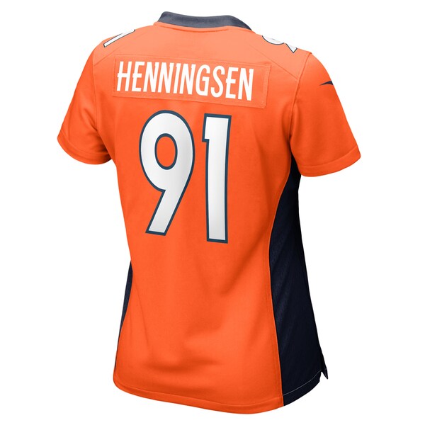 Matt Henningsen Denver Broncos Nike Women's Game Player Jersey - Orange - Image 3